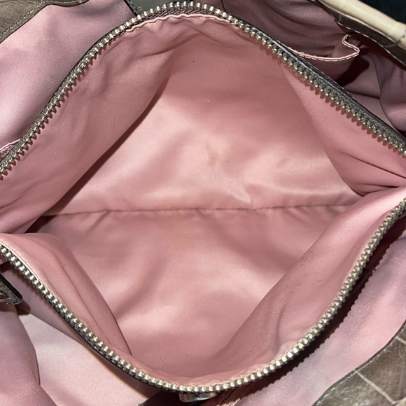 Coach Madison Grey Leather Embossed Carryall Crocodile Print Bag Purse - Picture 14 of 16